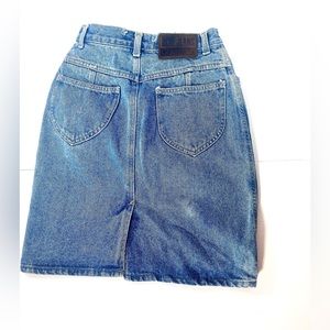 Vintage Calvin Klein Denim Distressed Skirt